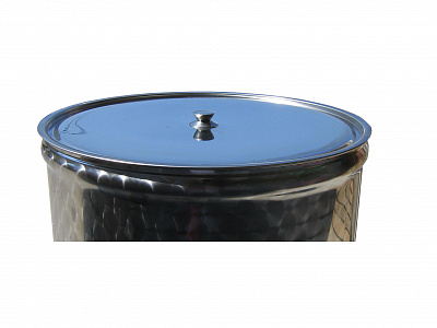 Ёмкость с пневмо и пылезащитной крышкой 150 л коническое дно